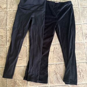Athleta Kids Black Leggings Set